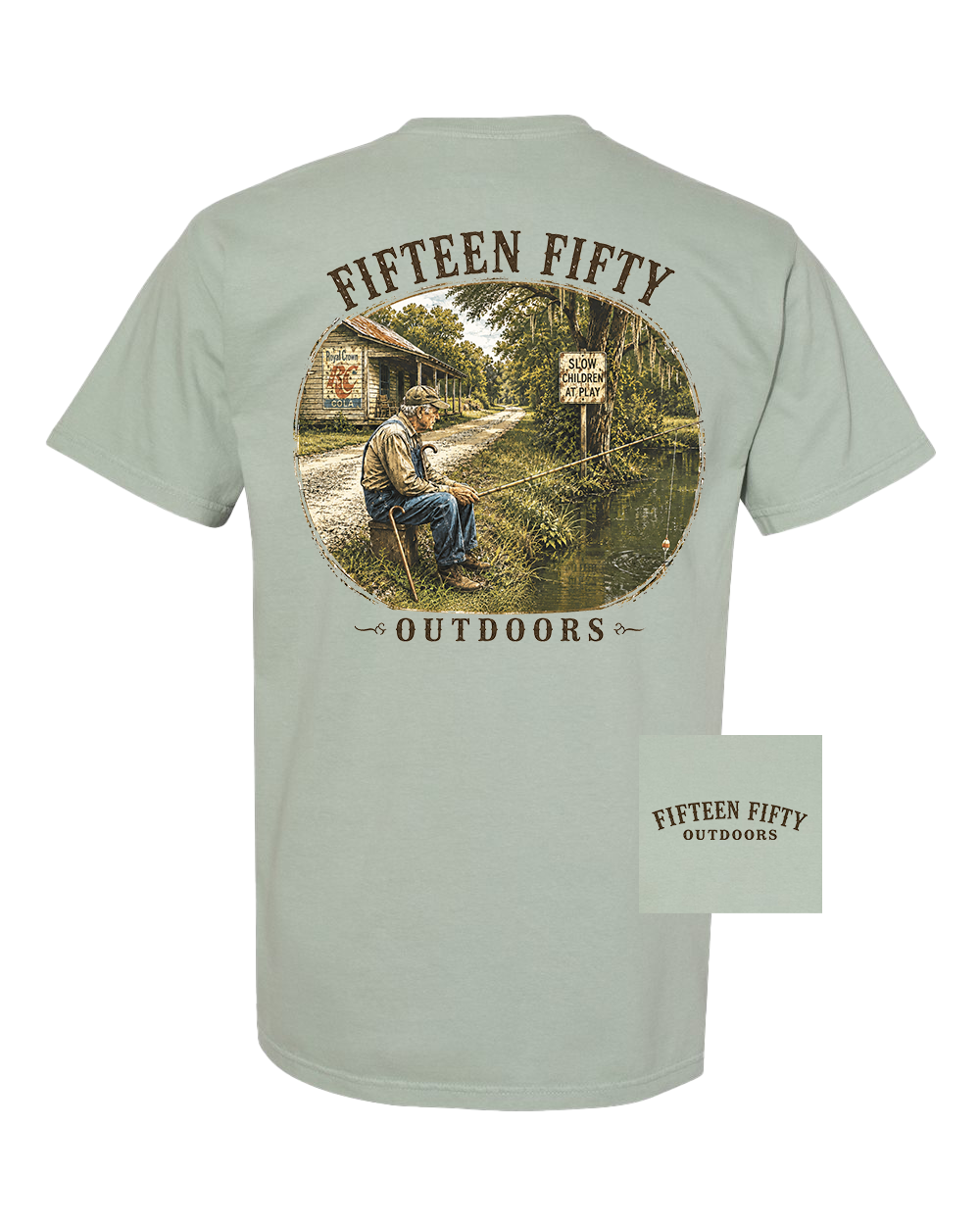 Sittin' & Fishin' Pocket Tee