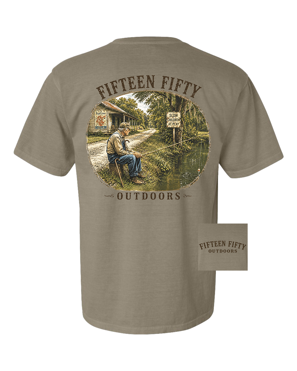 Sittin' & Fishin' Pocket Tee