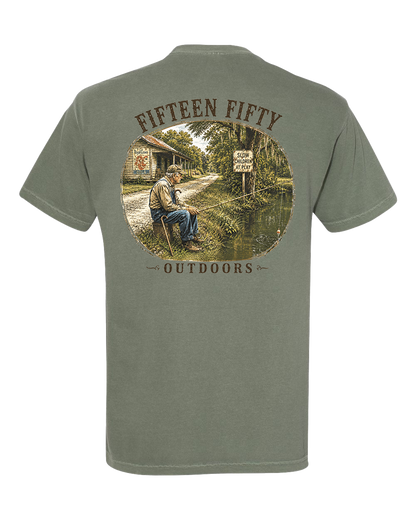 Sittin' & Fishin' Pocket Tee