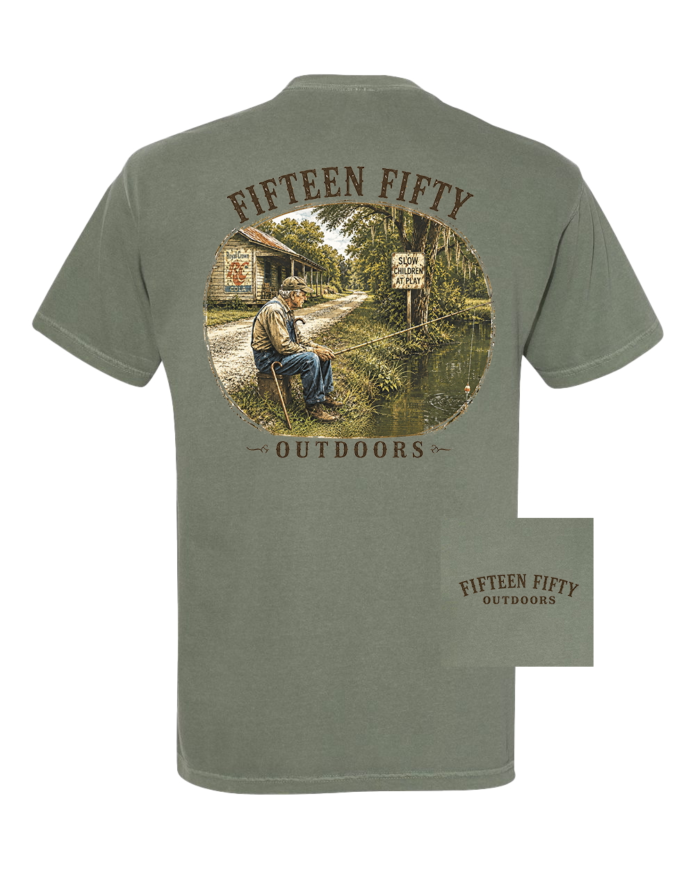 Sittin' & Fishin' Pocket Tee