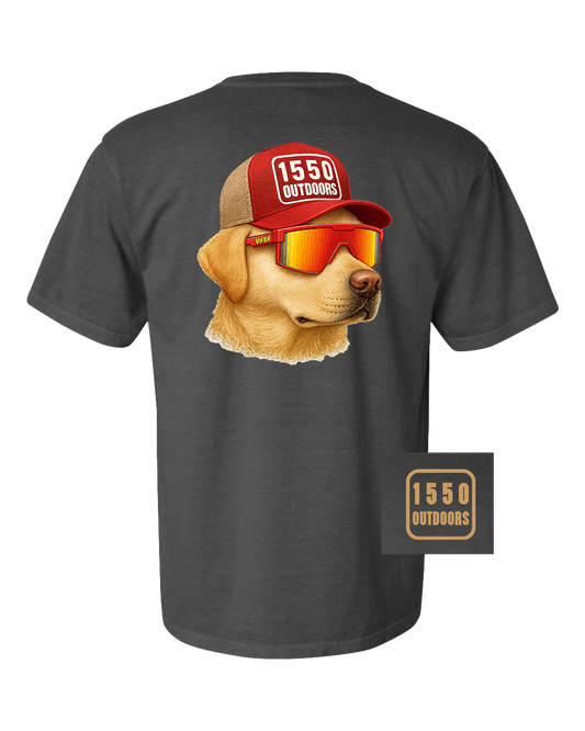 Trucker Hat Dog Pocket Tee