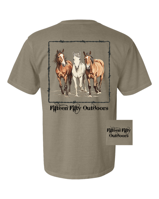 Wild Horses Pocket Tee